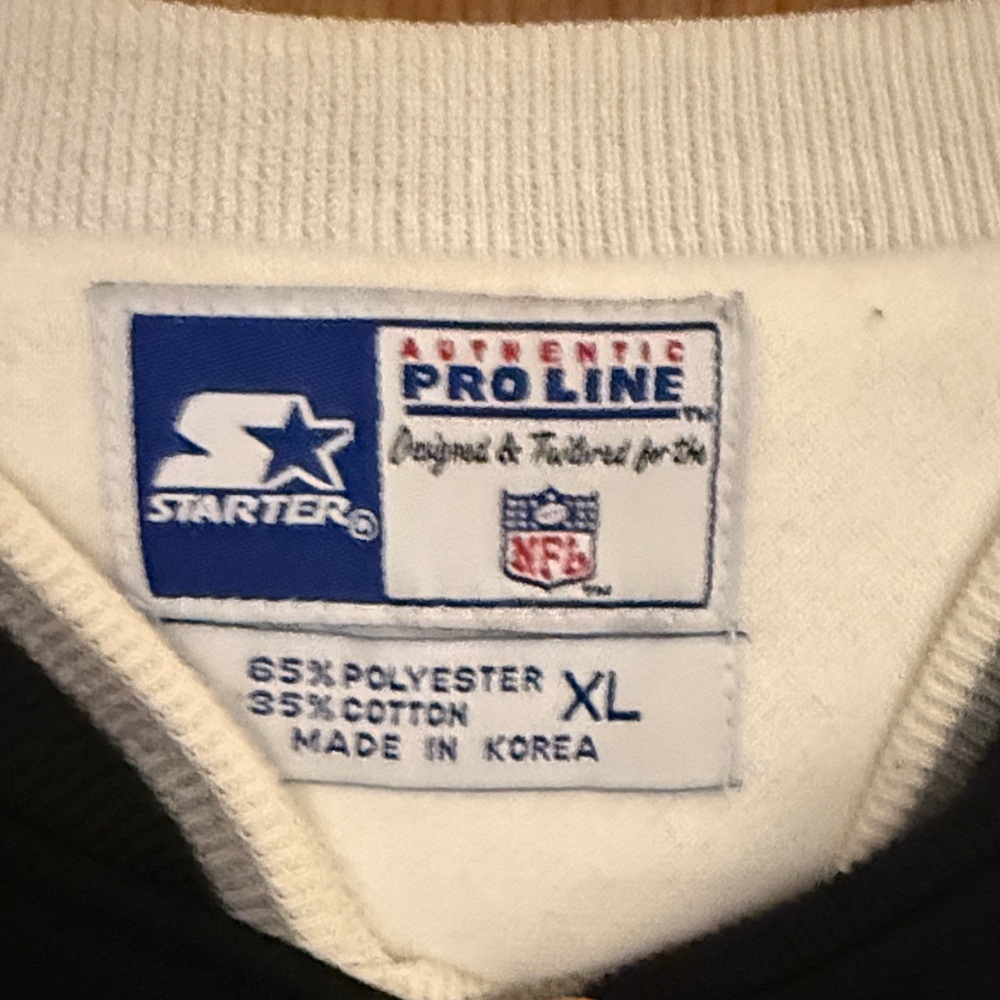 STARTER Black Raiders Crewneck Sweater - Picture 3 of 4
